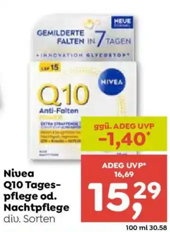 Nivea Q10 Tagespflege od. Nachtpflege