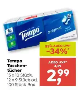 ADEG Tempo Taschentücher Angebot