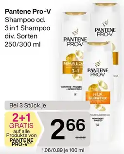 Bipa Pantene Pro-V Shampoo od. 3 in 1 Shampoo Angebot