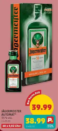 PENNY Jägermeister automat Angebot
