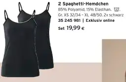 Tchibo Eduscho 2 Spaghetti-Hemdchen Angebot