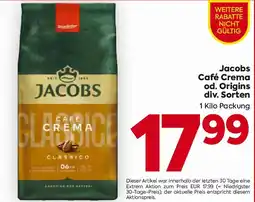 Billa Jacobs Café Crema od. Origins Angebot