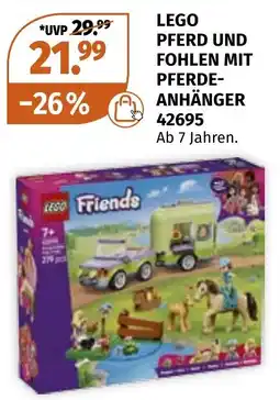 Müller LEGO PFERD UND FOHLEN MIT PFERDE-ANHÄNGER Angebot