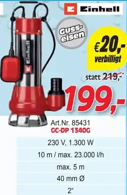 Zgonc Einhell GC-DP 1340G Angebot