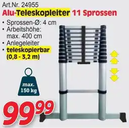 Zgonc Alu-Teleskopleiter 11 Sprossen Angebot