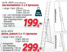 Zgonc Alu-Kombileiter 3 x 9 Sprossen Angebot