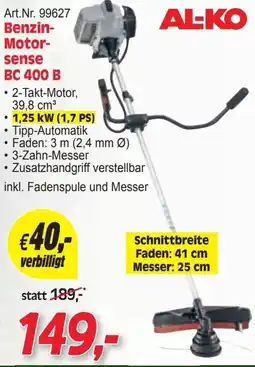 Zgonc AL-KO Benzin-Motor-sense BC 400 B Angebot