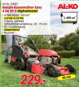 Zgonc AL-KO Benzin-Rasenmäher Easy 4.66 SP-D Highwheeler Angebot