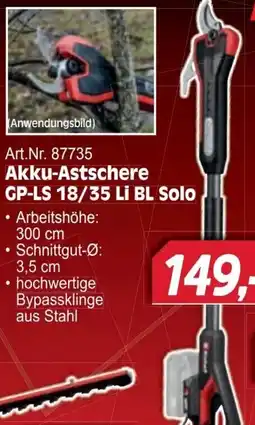 Zgonc Einhell Akku-Astschere GP-LS 18/35 LI BL Solo Angebot