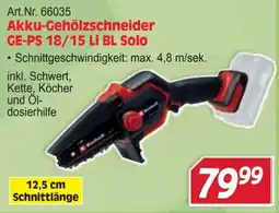Zgonc Akku-Gehölzschneider GE-PS 18/15 Li BL Solo Angebot