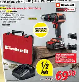 Zgonc Einhell Akku-Bohrschrauber Set TE-Z 18/2,5 Angebot