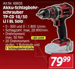 Zgonc Akku-Schlagbohrschrauber TP-CD 18/50 Li i BL Solo Angebot