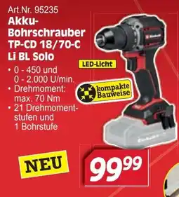 Zgonc Akku-Bohrschrauber TP-CD 18/70-C Li BL Solo Angebot