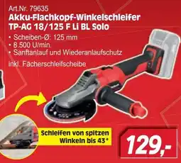 Zgonc Akku-Flachkopf-Winkelschleifer TP-AG 18/125 F Li BL Solo Angebot