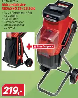 Zgonc Einhell Akku-Häcksler REDAXXO 36/25 Solo Angebot