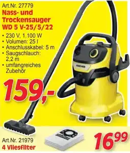 Zgonc Kärcher Nass- und Trockensauger WD 5 V-25/5/22 Angebot
