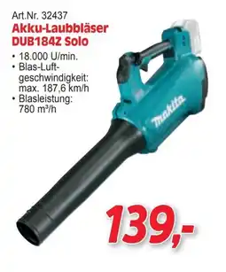 Zgonc Akku-Laubbläser DUB184Z Solo Makita Angebot