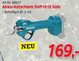 Zgonc Akku-Astschere DUP181Z Solo Angebot