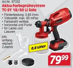 Zgonc Akku-Farbsprühsystem TC-SY 18/60 Li Solo Angebot