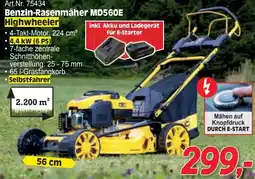 Zgonc Highwheeler Benzin-Rasenmäher MD560E Angebot