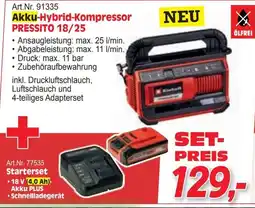 Zgonc Einhell Akku-Hybrid-Kompressor PRESSITO 18/25 Angebot