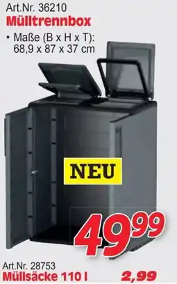 Zgonc Mülltrennbox Angebot