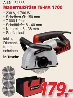Zgonc Mauernutfräse TE-MA 1700 Angebot