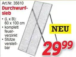 Zgonc Durchwurf-sieb Angebot