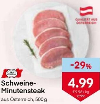MPreis Schweine Minutensteak 500g Angebot