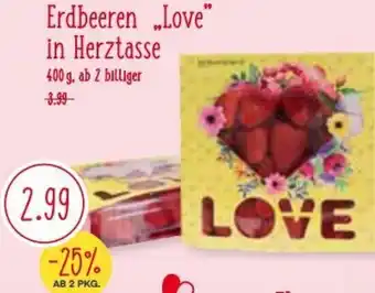 MPreis Erdbeeren Love In Herztasse Angebot