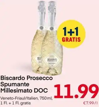 MPreis Biscardo Prosecco Spumante Millesimato DOC 750ml Angebot