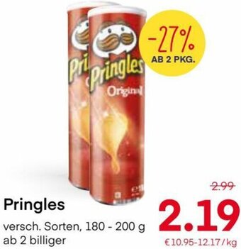 MPreis Pringles 180-200g Angebot