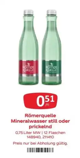 Kastner Römerquelle Mineralwasser still oder prickleind Angebot