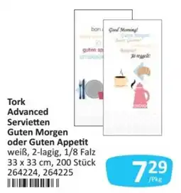 Kastner Tork Advanced Servietten Guten Morgen oder Guten Appetit Angebot