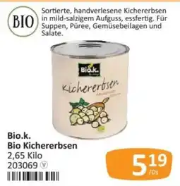Kastner Bio.k. Bio Kichererbsen Angebot