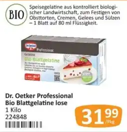 Kastner Dr. Oetker Professional Bio Blattgelatine lose Angebot