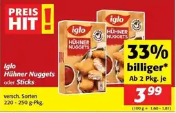 Kastner Iglo Hühner Nuggets Angebot
