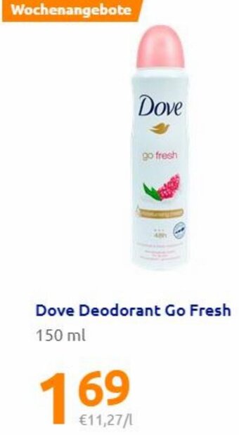 Action Dove Deodorant Go Fresh Angebot