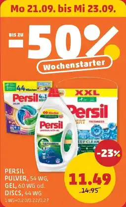 PENNY Persil Pulver, Gel, Discs Angebot