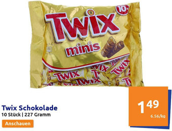 Action Twix Schokolade Angebot
