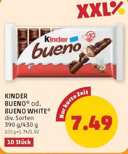 PENNY Kinder bueno od. bueno white Angebot