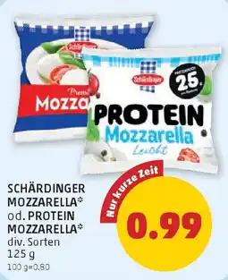PENNY Schärdinger mozzarella od. protein mozzarella Angebot