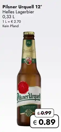 Travel FREE Pilsner Urquell 12° Angebot