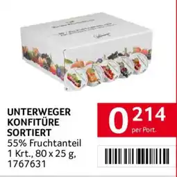 Transgourmet Unterweger Konfitüre Sortiert Angebot