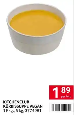 Transgourmet Kitchenclub Kürbissuppe Vegan Angebot