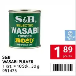 Transgourmet S&B Wasabi Pulver Angebot
