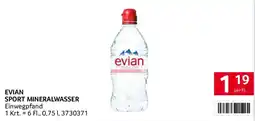 Transgourmet Evian Sport Mineralwasser Angebot