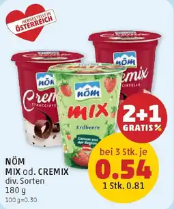PENNY NÖM MIX od. CREMIX Angebot
