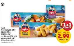PENNY Iglo Fischstäbchen, Backfischstäbchen od. Polardorsch Knusperhülle Angebot