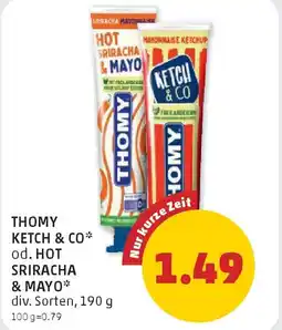PENNY Thomy ketch & co od. hot sriracha & mayo Angebot